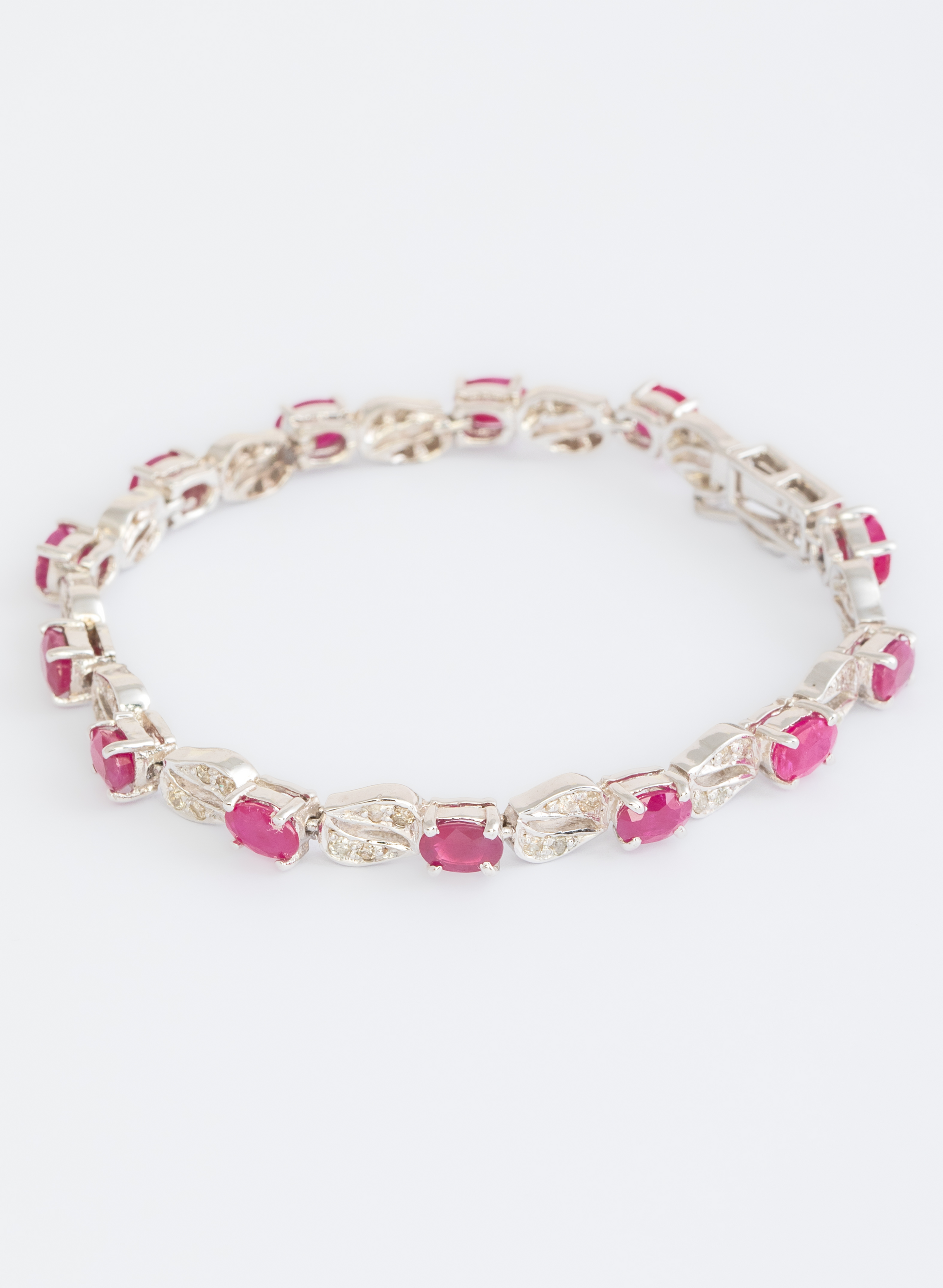 Ruby Silver Bracelet 2