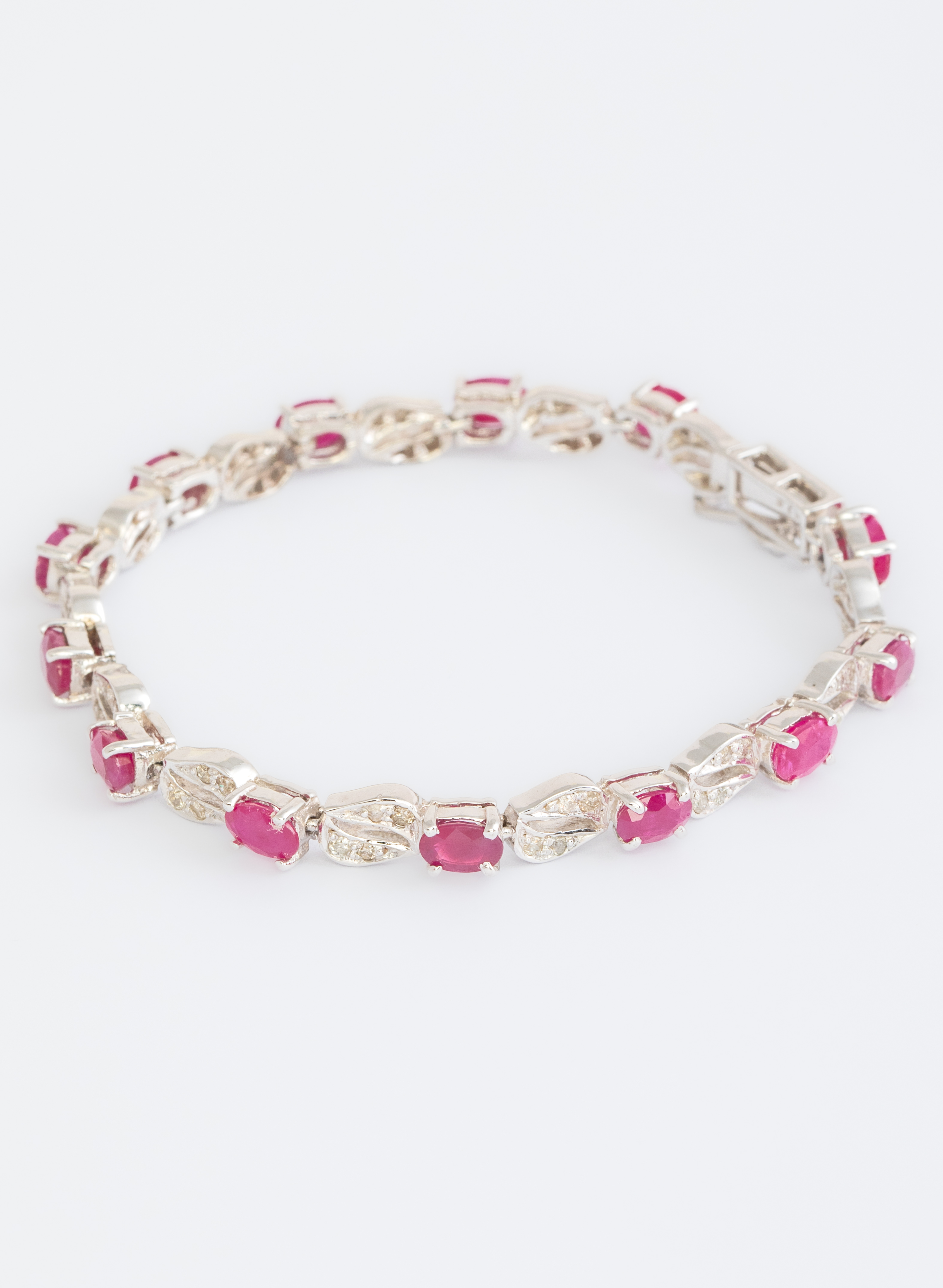Ruby Silver Bracelet 2