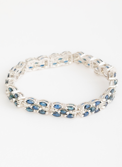 Silver Sapphire Bracelet 2
