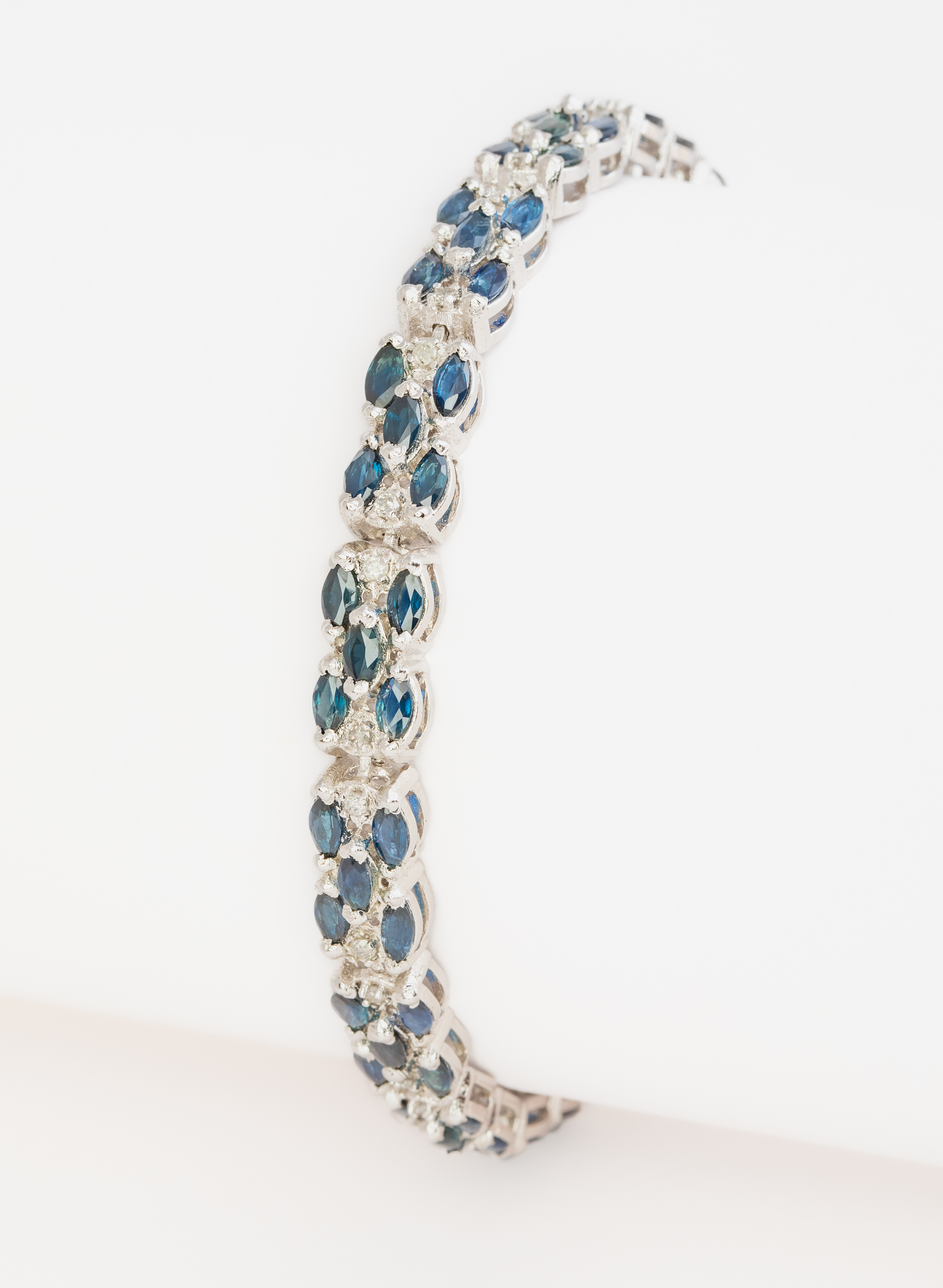 Silver Sapphire Bracelet 4
