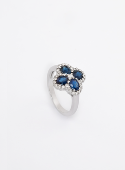 Sapphire Diamond Ring 3