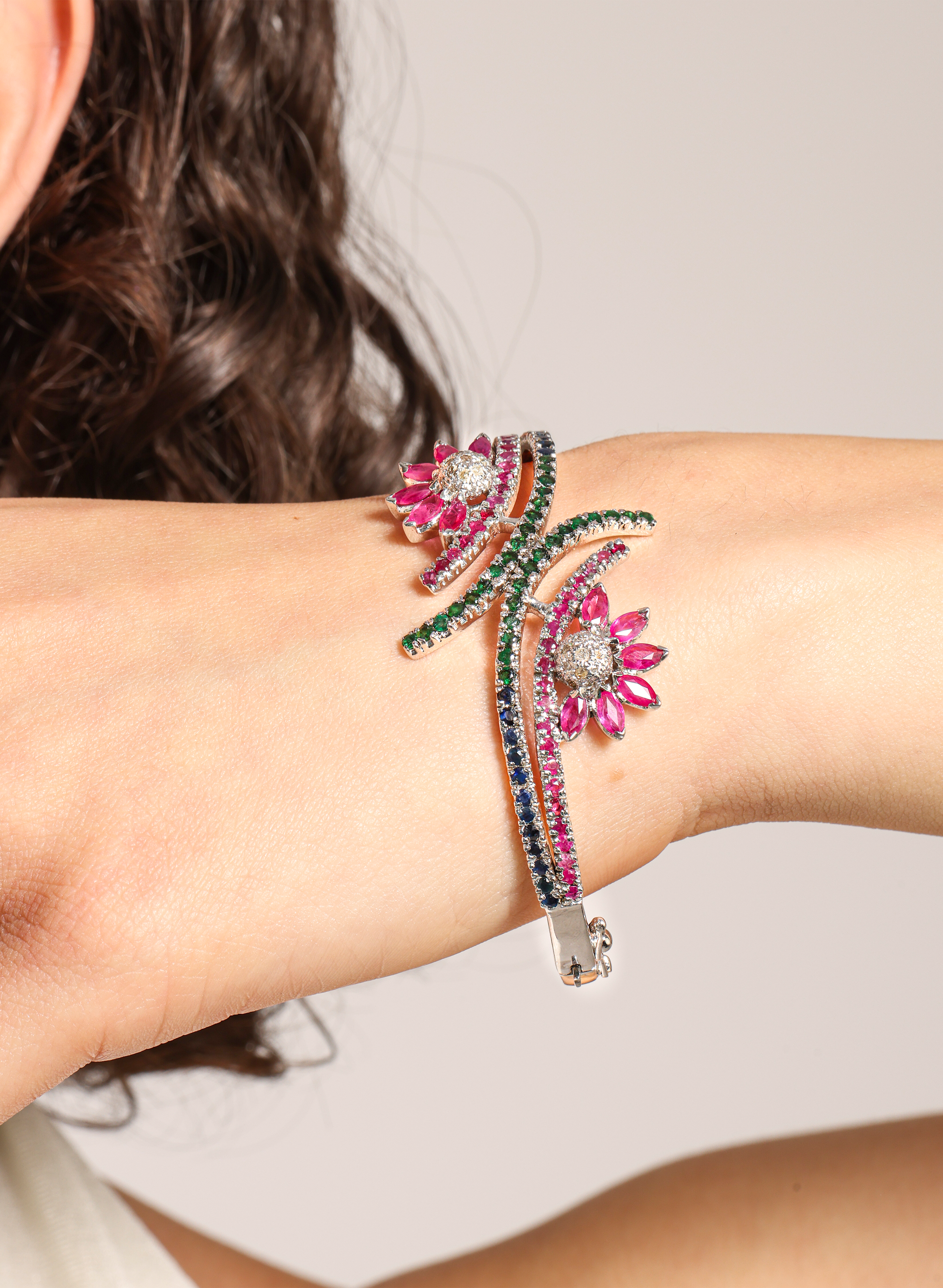 Ruby Emeralds Exquisite Bracelet 1