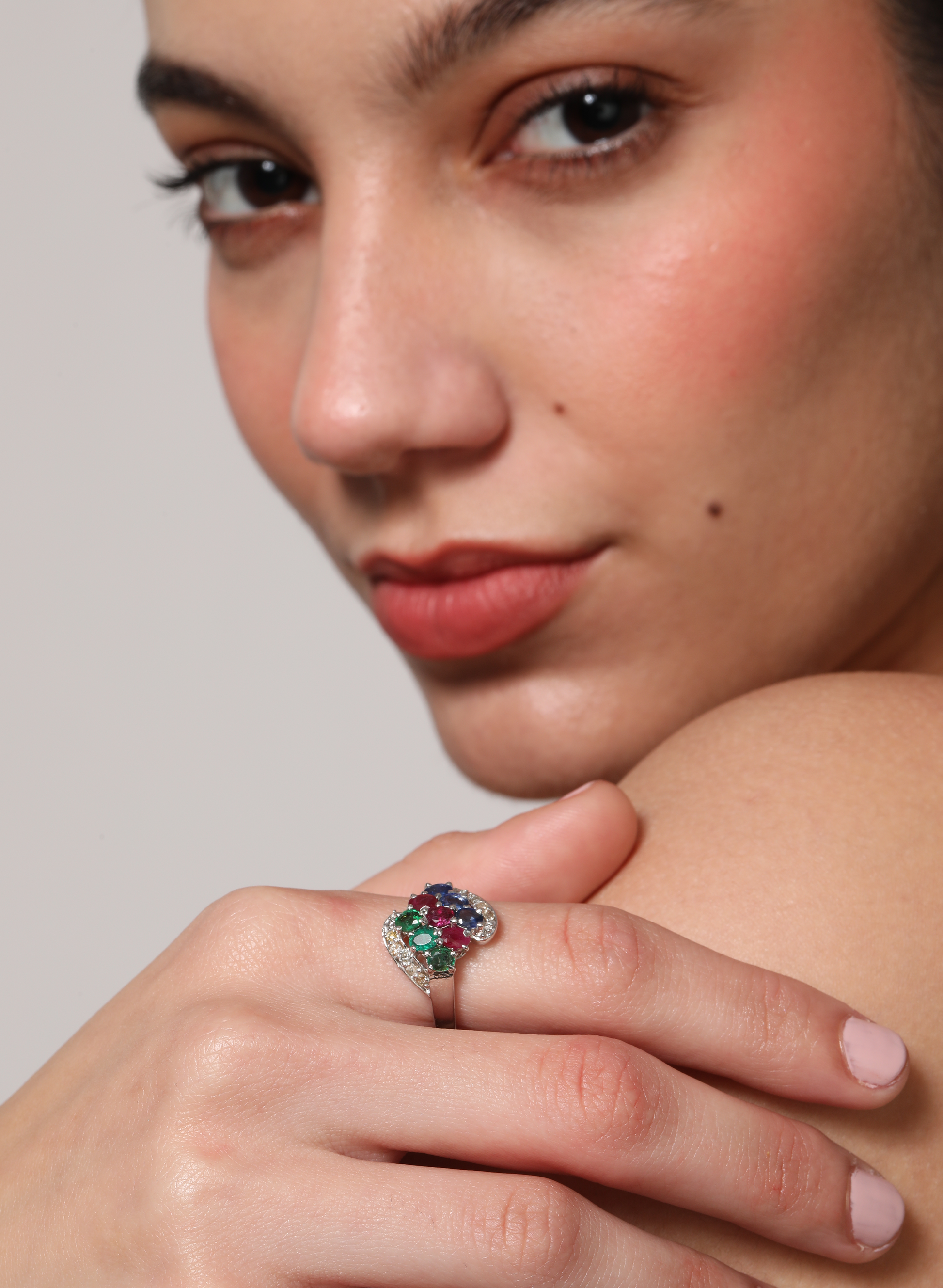 MultiColored Mesh Ring 1