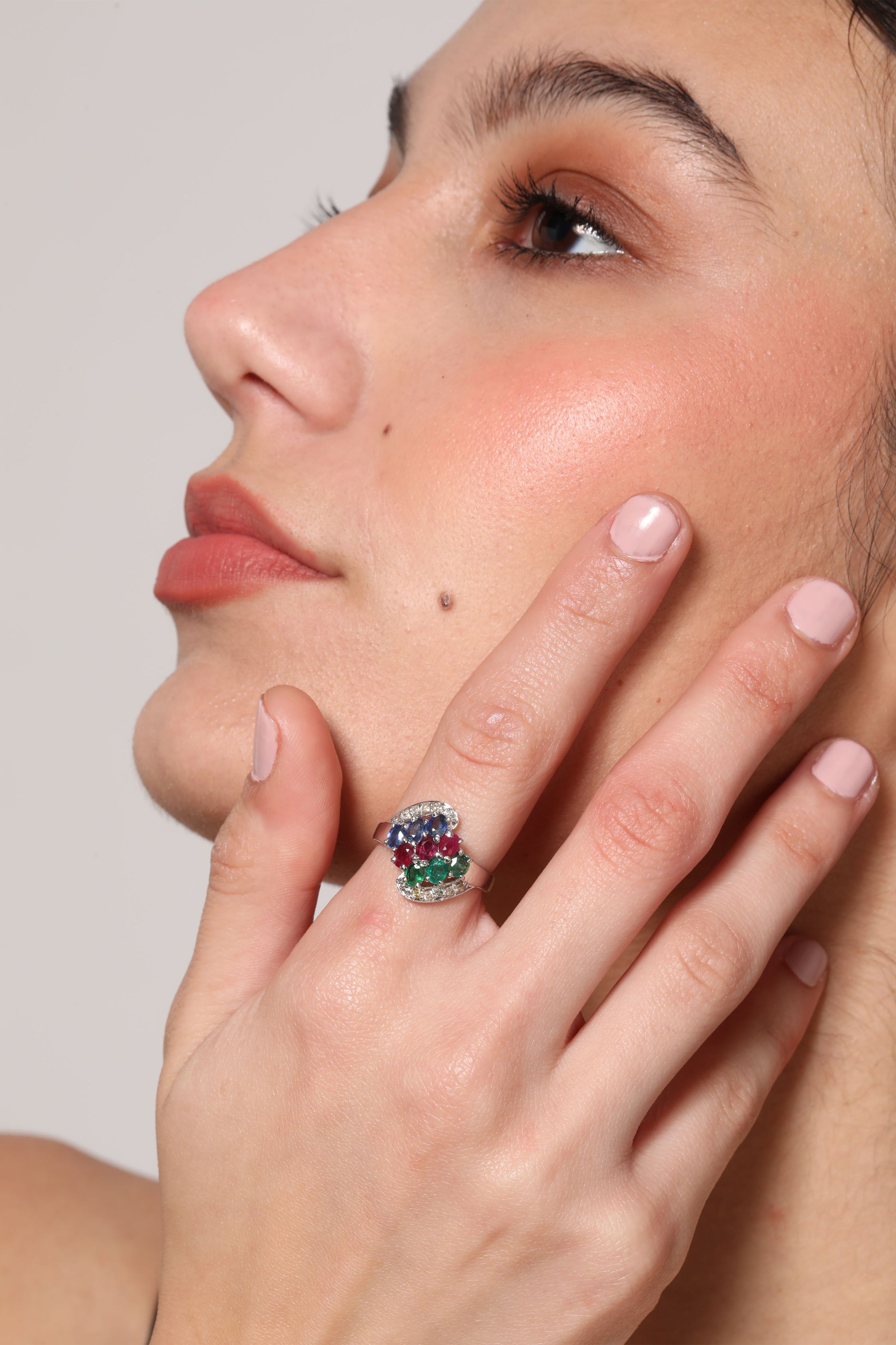 MultiColored Mesh Ring 3