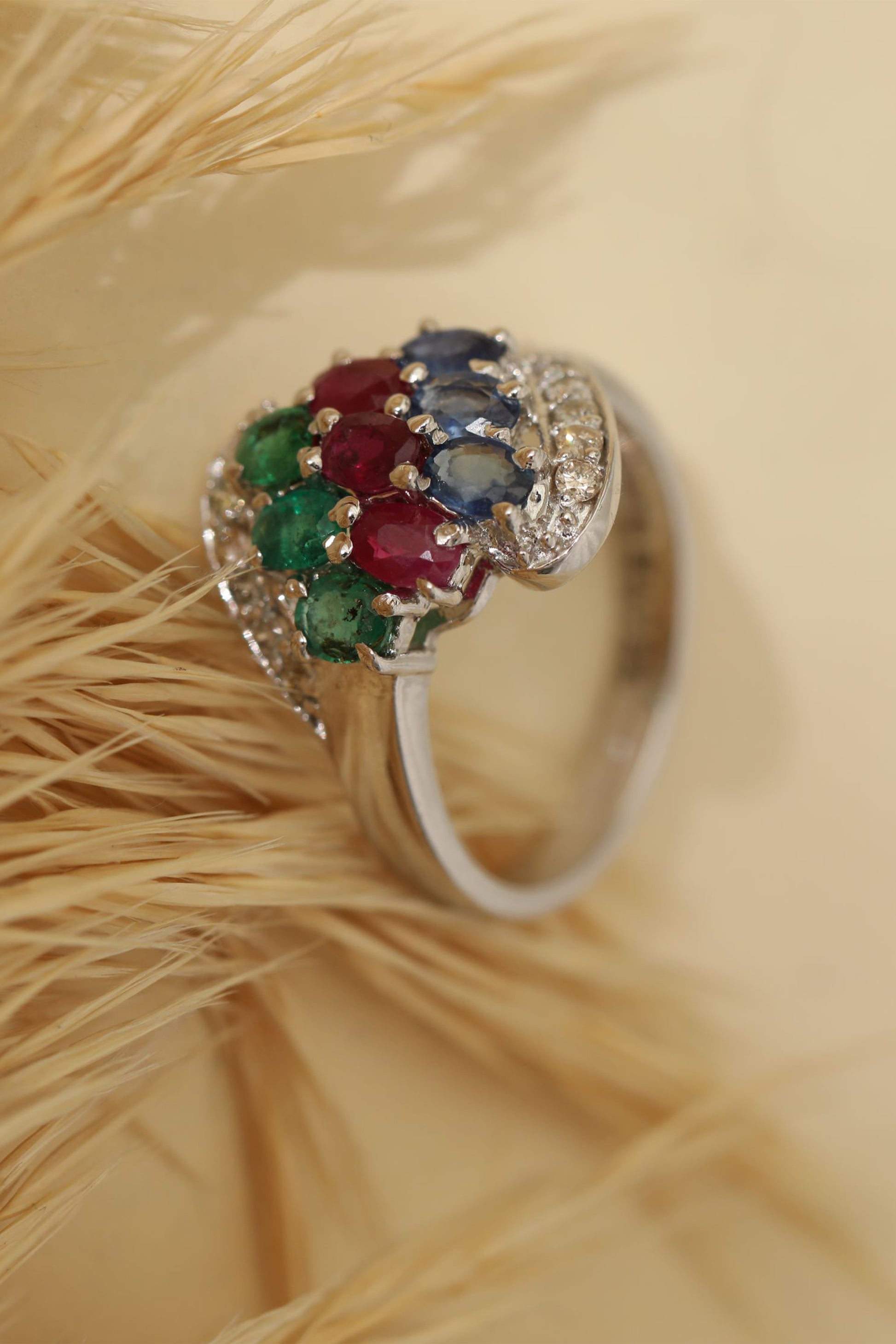 MultiColored Mesh Ring 4