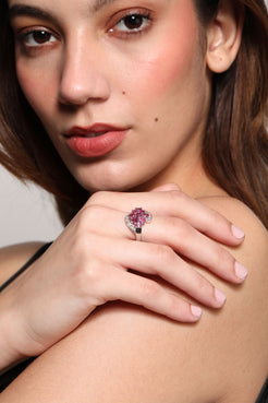 Ruby Mesh Ring 3