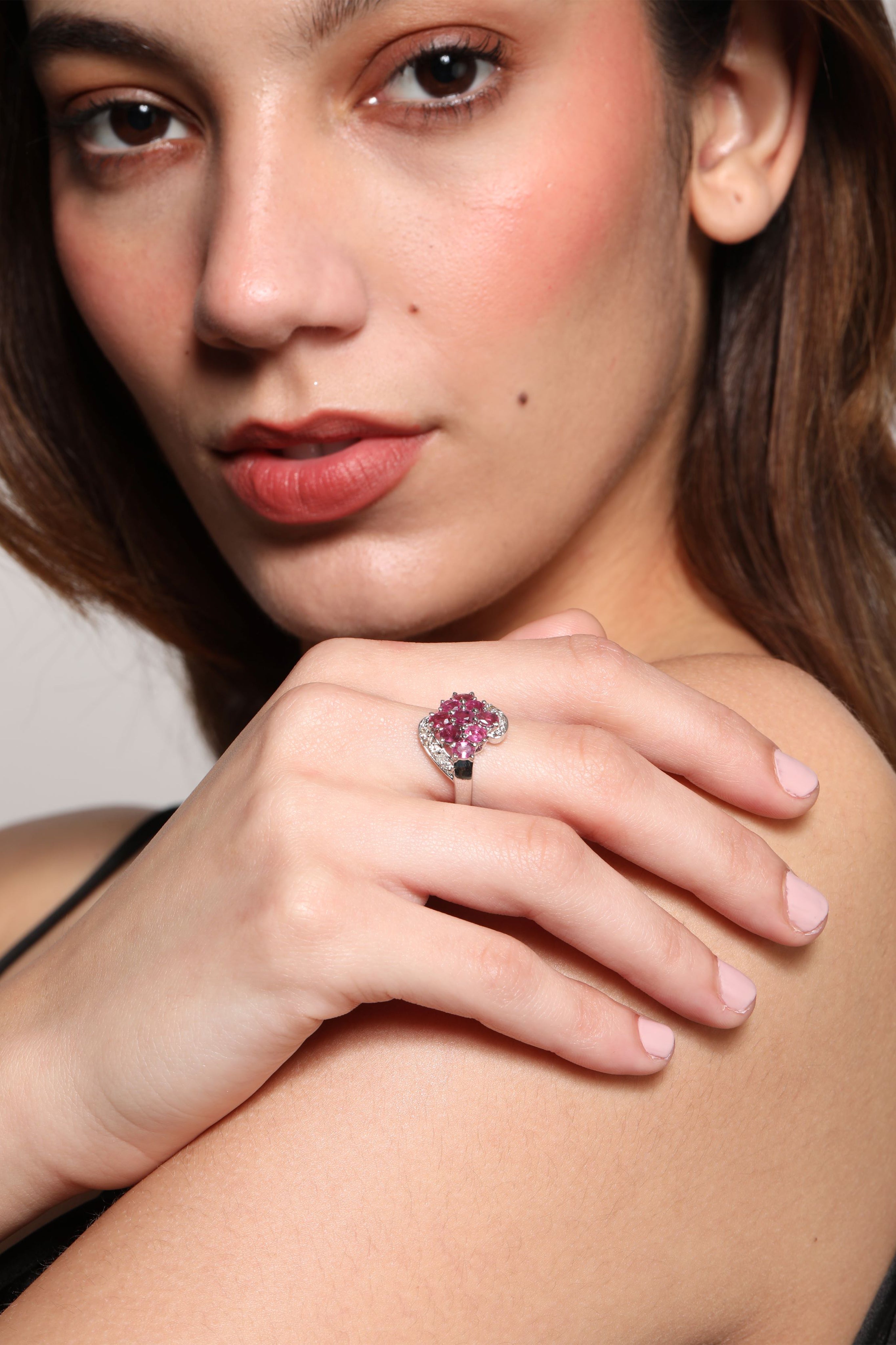 Ruby Mesh Ring 3