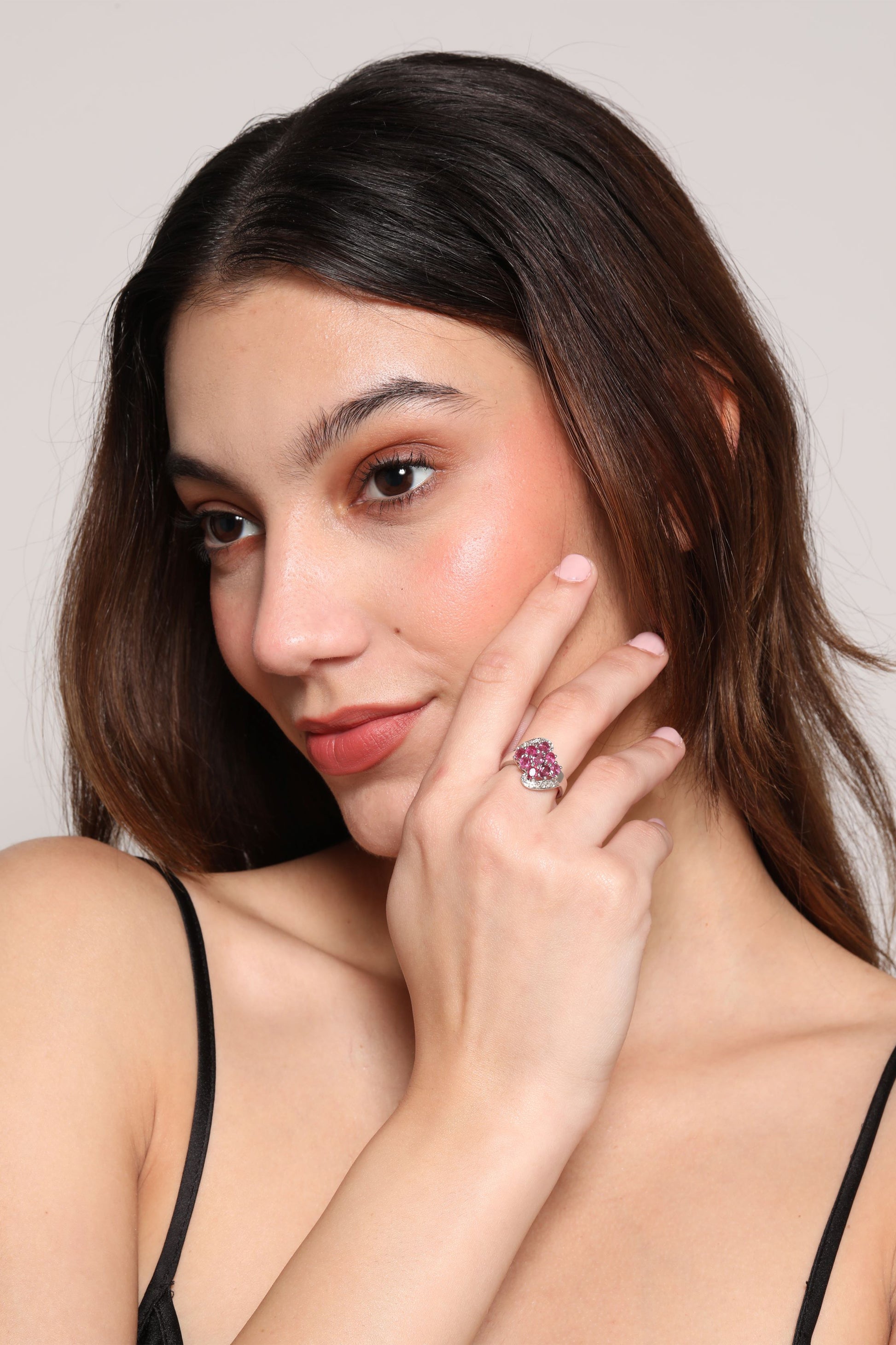 Ruby Mesh Ring 4