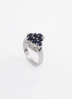 Sapphire Mesh Ring 3