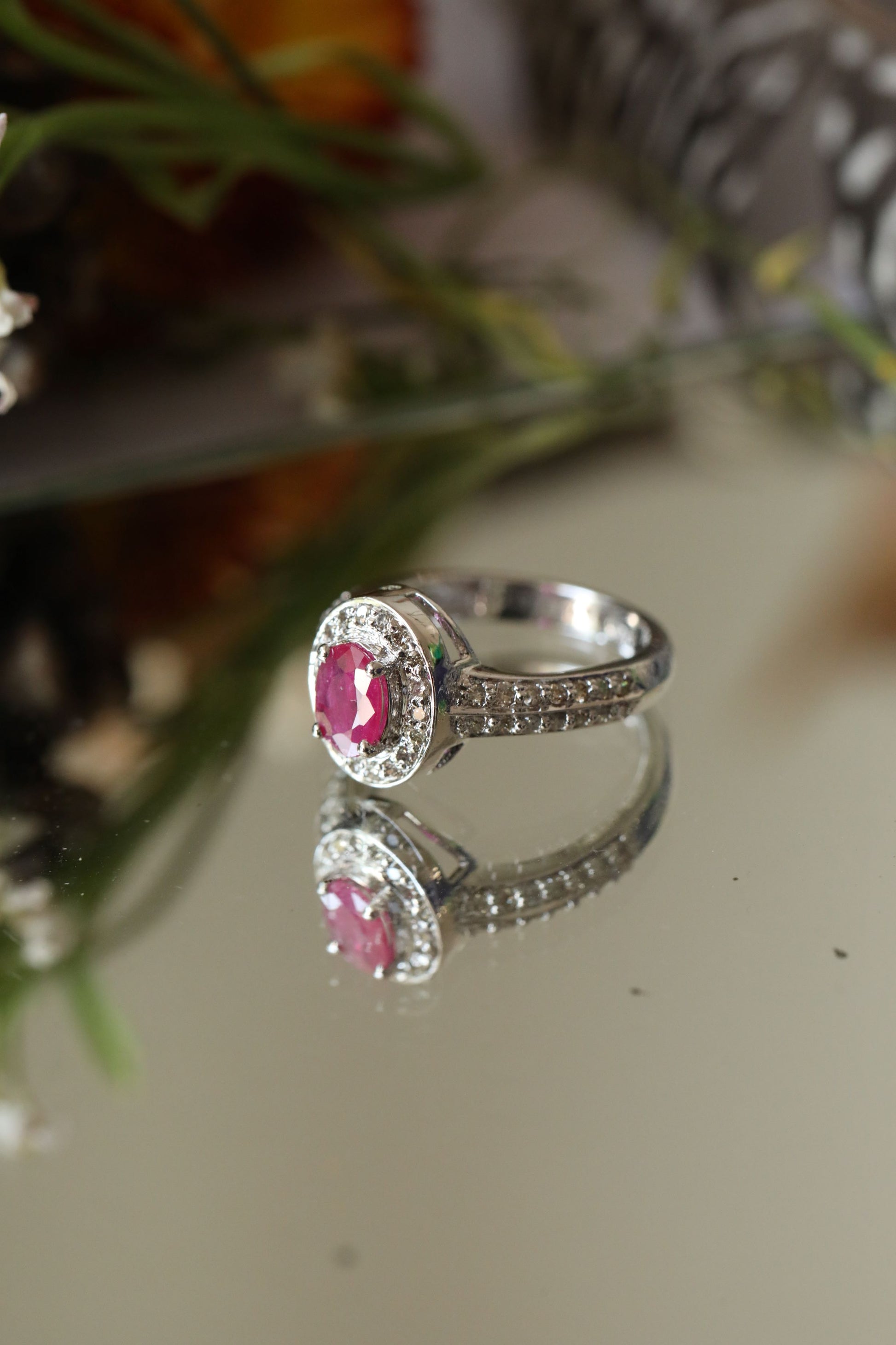 Ruby Diamond Refined Ring 4