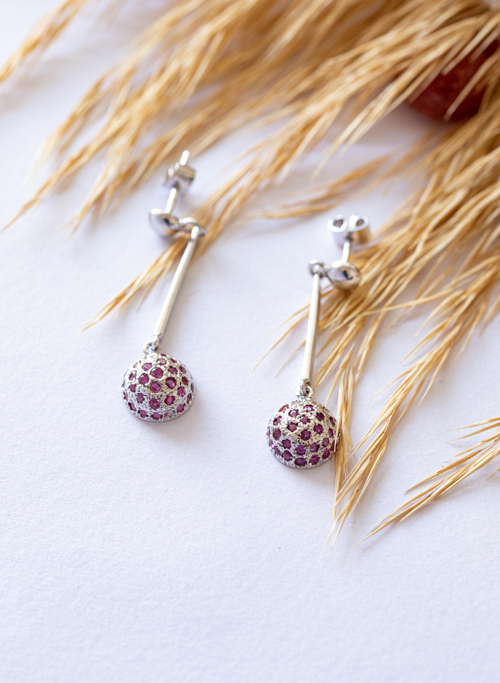 Ruby Silver Earrings for Women 1