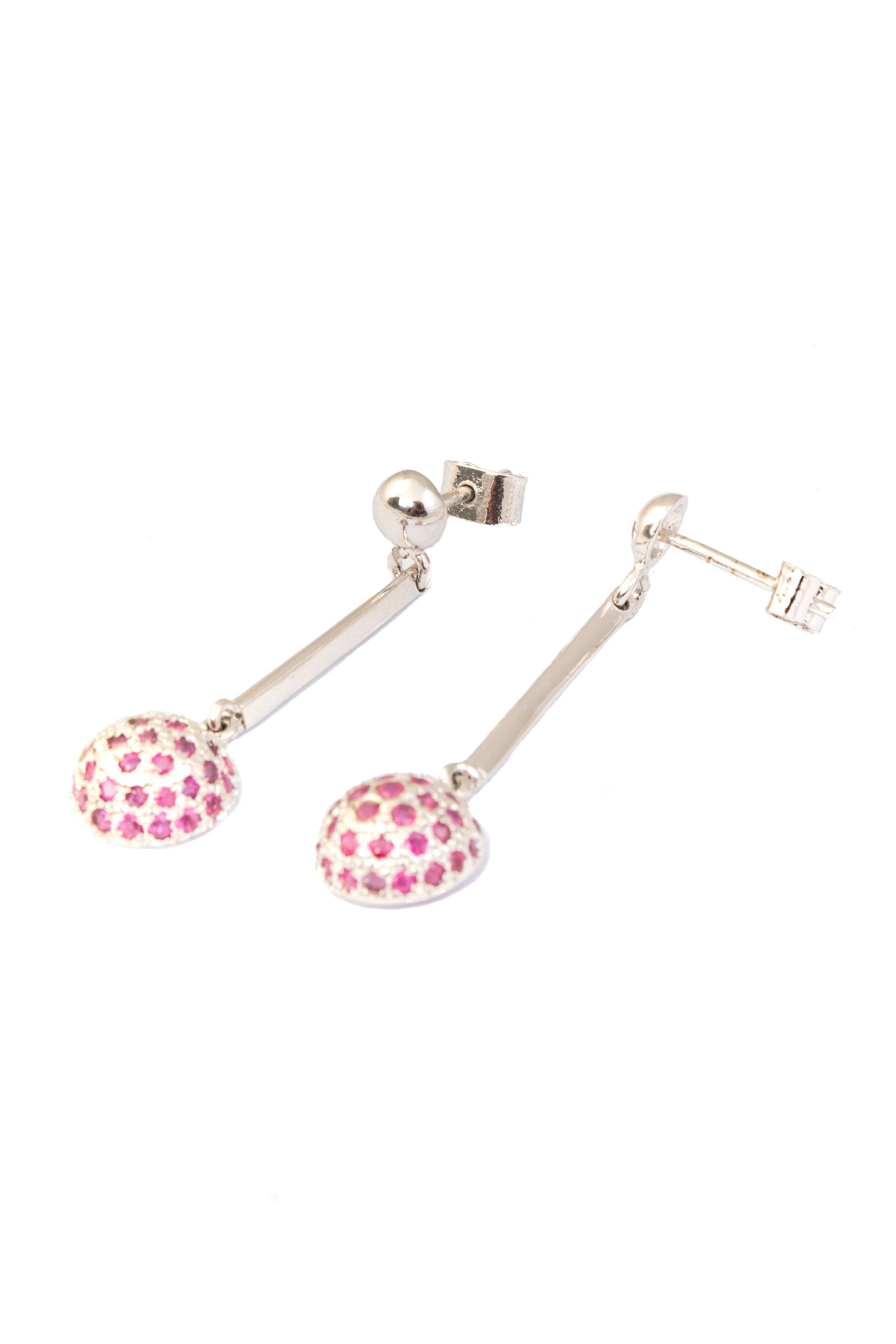 Ruby Silver Earrings for Women 5