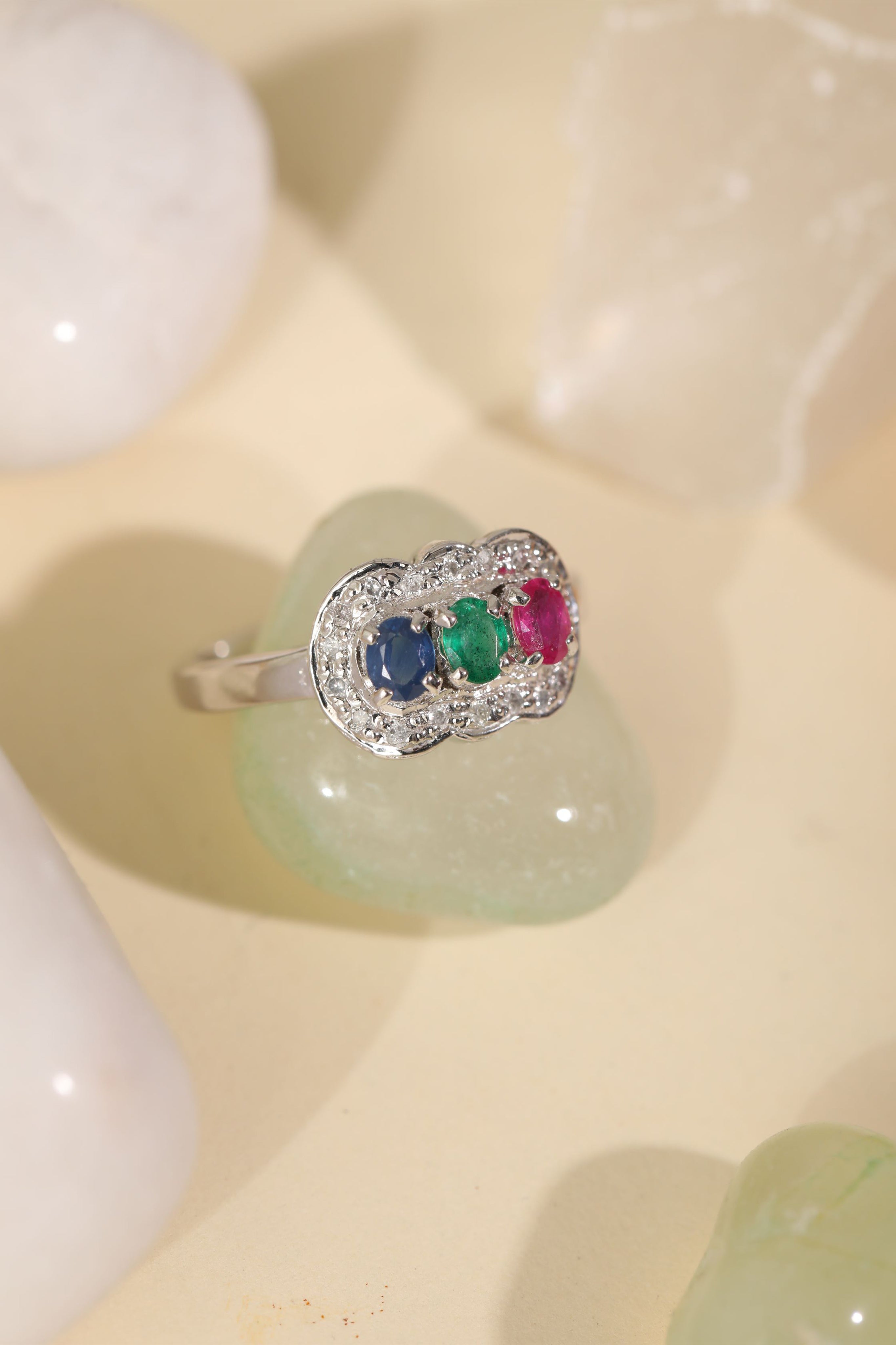 Multicolored Trio Ring 3