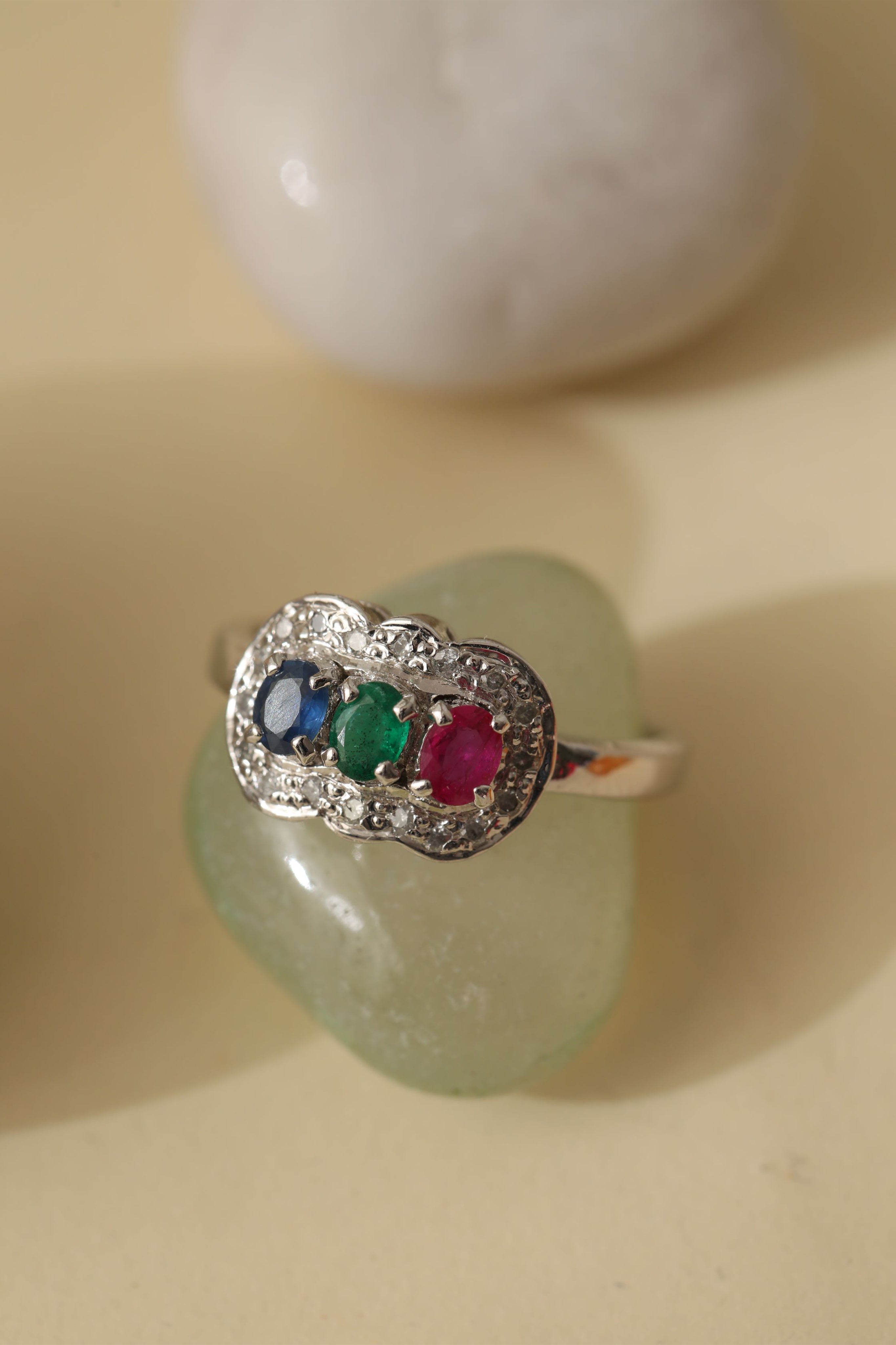 Multicolored Trio Ring 4