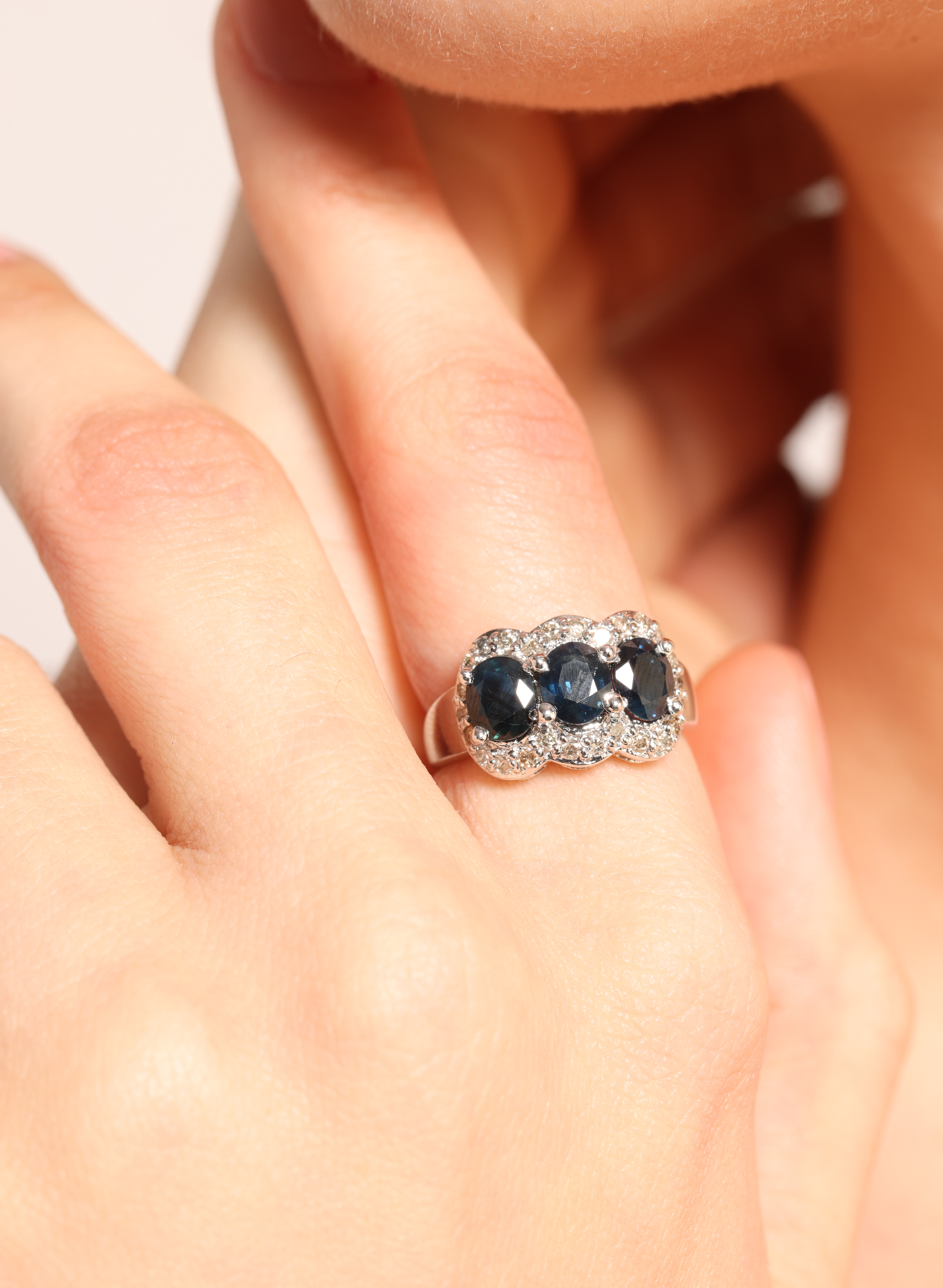 Sapphire Trio Ring 1