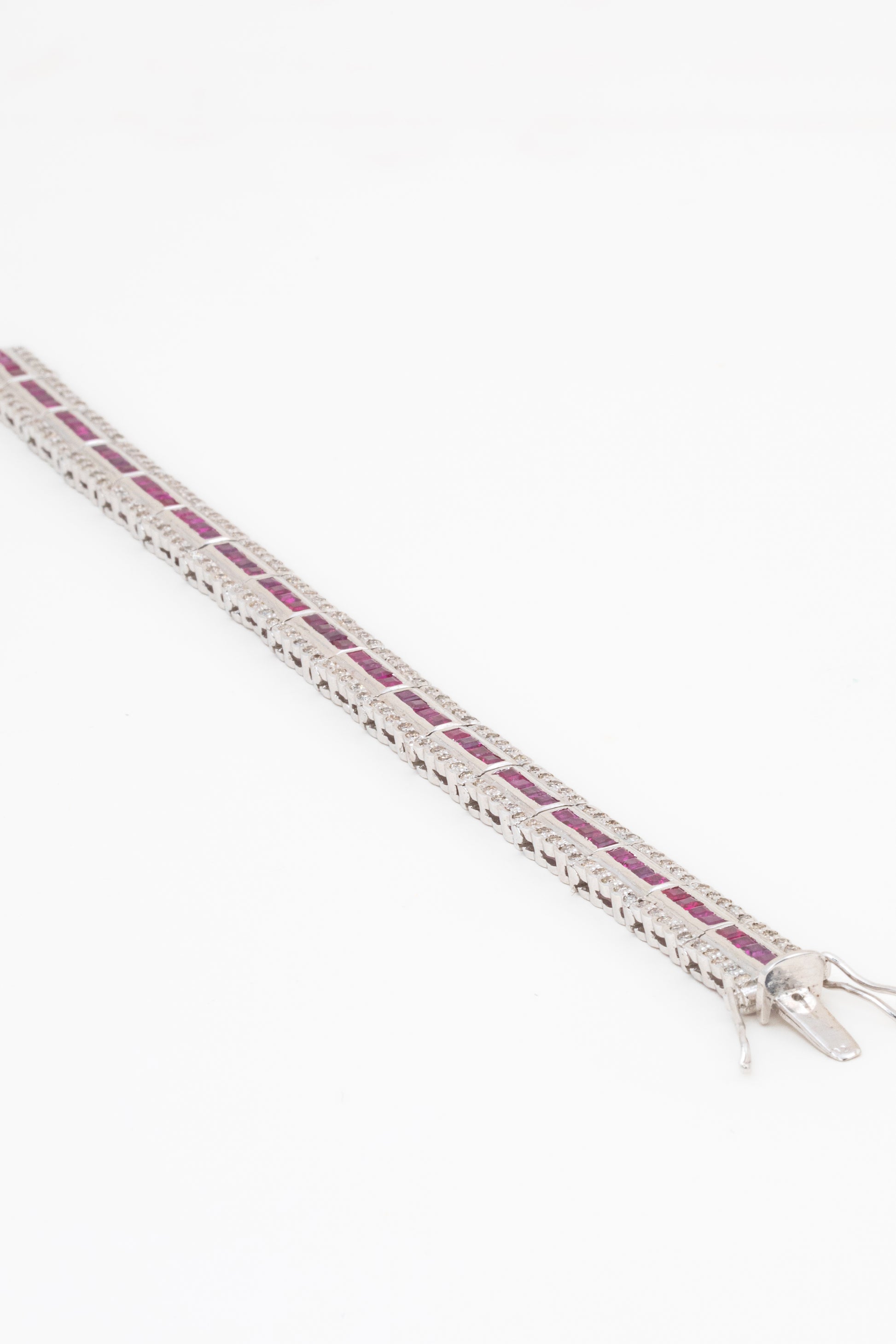 Carina Radiant Bracelet with Natural Ruby and Mined diamonds - D'vin Jewels